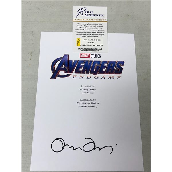 "Avengers: End Game" - Signed Script Cover by Cast ---- w/COA from Real Authentic