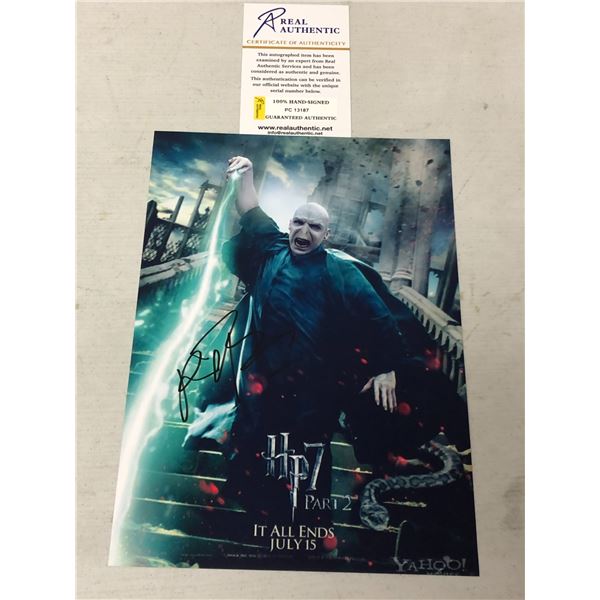 "Harry Potter and the Deathly Hallows: Part 2" - Cover Print Signed by Ralph Fiennes( Lord Voldemort