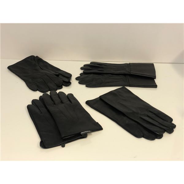 "Man in The High Castle" - 4 pairs of black leather gloves