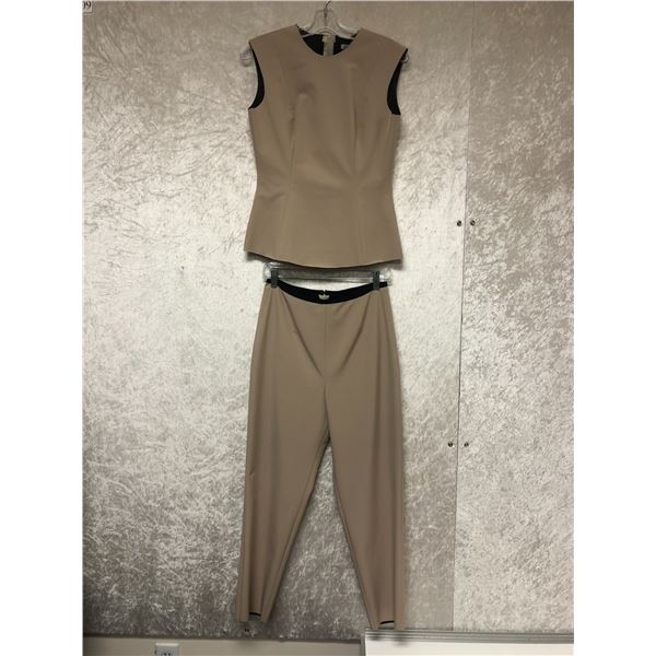 "Motherland: Fort Salem" - "Gen Alder" 2 pc stunt suit - beige pant & vest