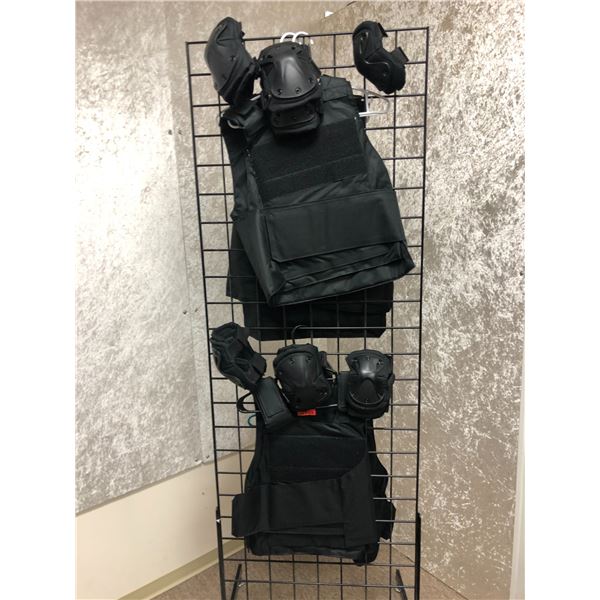 "Motherland: Fort Salem" - 2 padded protective vests w/ 6 pairs of assorted knee & elbow pads