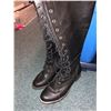 Image 3 : "Motherland: Fort Salem" - Approx. 18 pairs of assorted black boots & women's long boots