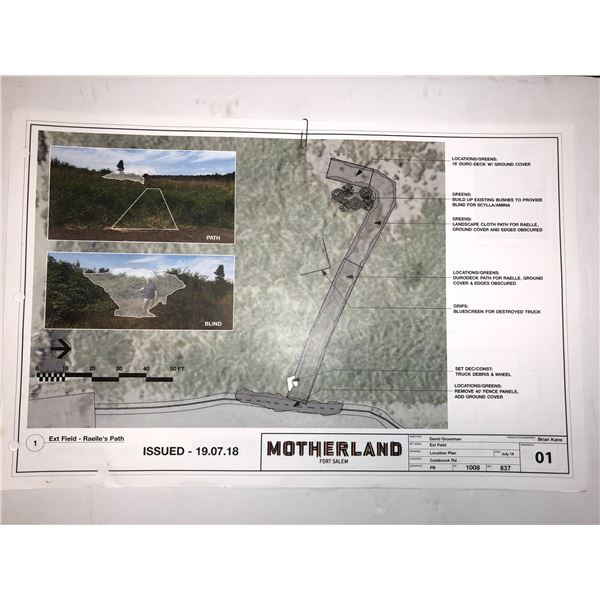 "Motherland: Fort Salem" Original Production notes / Schematics / Citydrop blueprints.