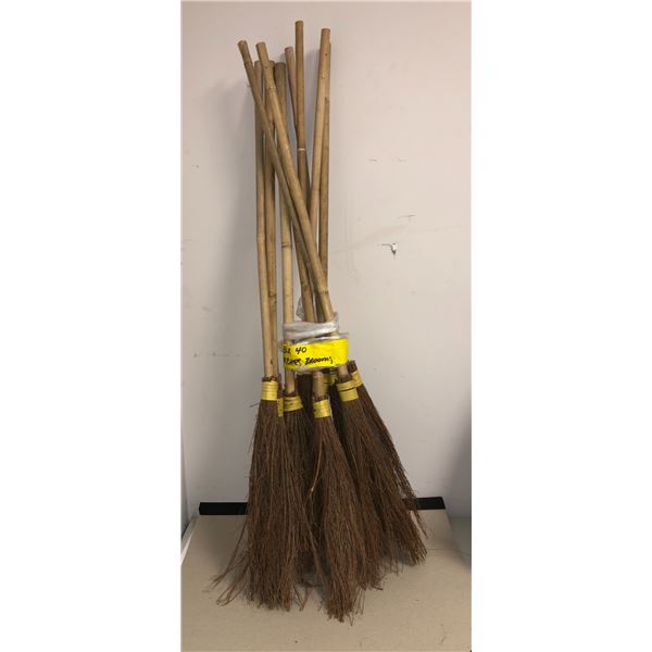 "Motherland Box 40" Group of 10 witches brooms