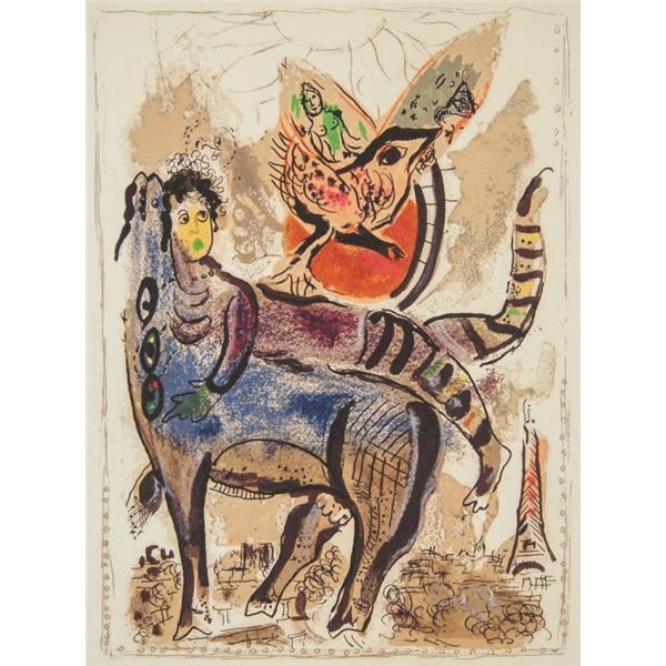 French Lithograph Signed Marc Chagall EA
