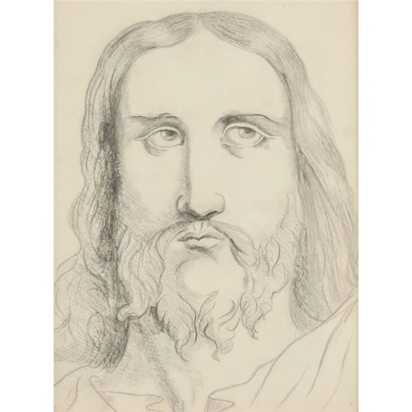 Pencil on Paper Portrait in the likeness of Jesus