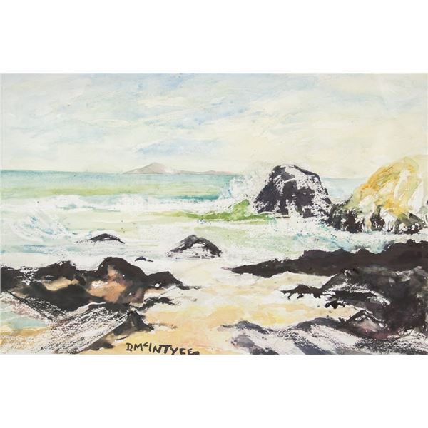 Watercolor and Pastel on Paper Signed D. McIntyre
