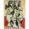 Image 1 : Spanish Oil on Canvas Signed Picasso Cubist