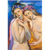 Image 1 : French Oil on Canvas Framed Signed Laurencin