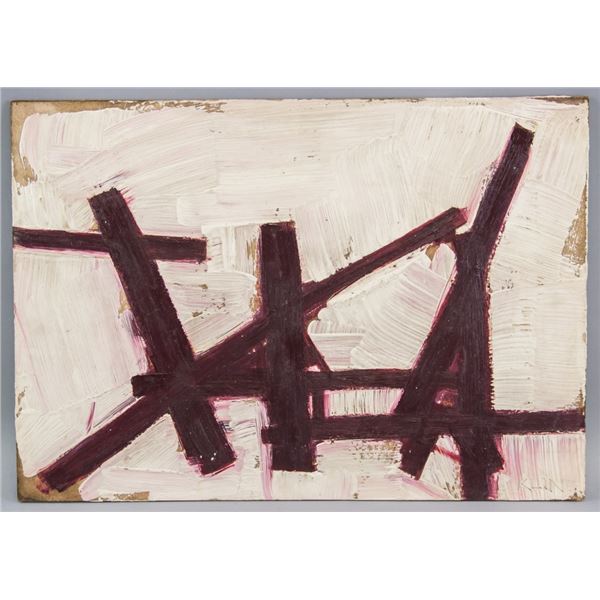 American Oil on Board Signed Franz Kline