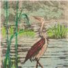 Image 3 : Japanese Style Colored Etching Signed Illegibly