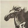 Image 3 : Xu Beihong Chinese Print on Paper Horse With Frame