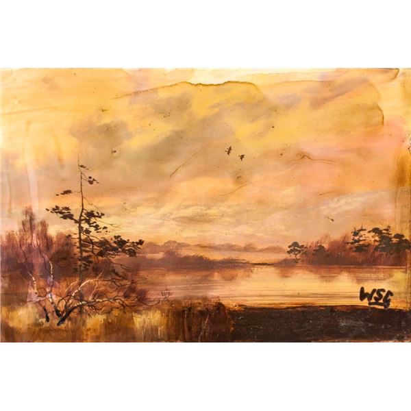 British Impressionist Oil Panel WINSTON CHURCHILL