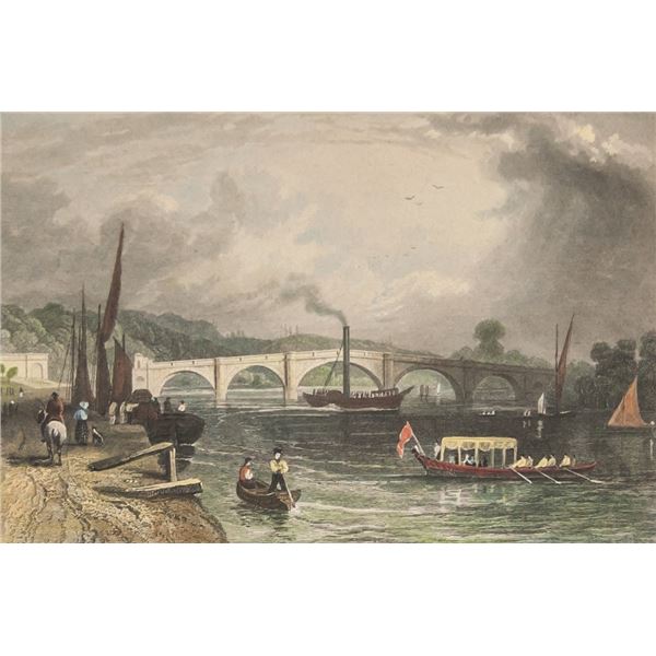 Etching on Paper Richmond Bridge H Winkles