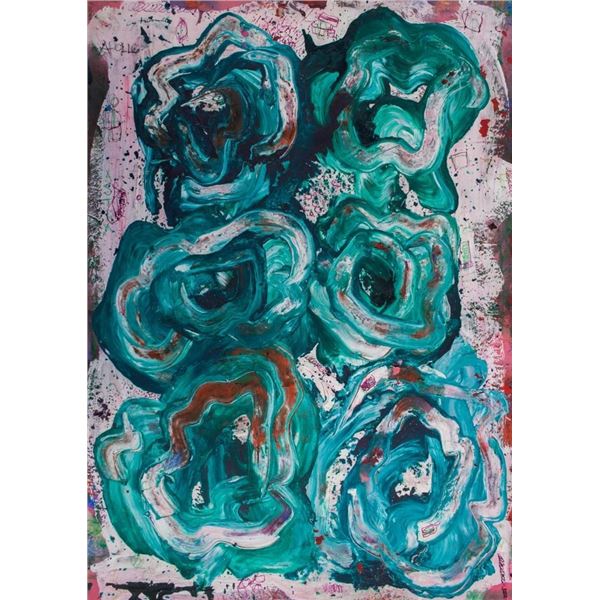 American Oil on Board Signed Cy Twombly