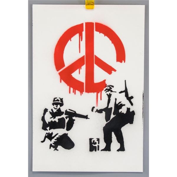 Spray Paint on Paper Banksy Style