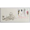 Image 8 : Lot of 4 Qi Baishi Stamp Envelopes