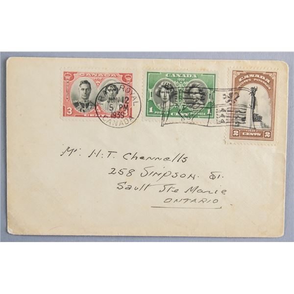 Canadian Postage 1939 with Envelope