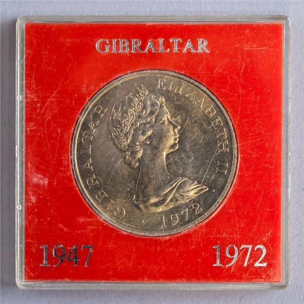 Gibraltar 1972 Silver Wedding Proof