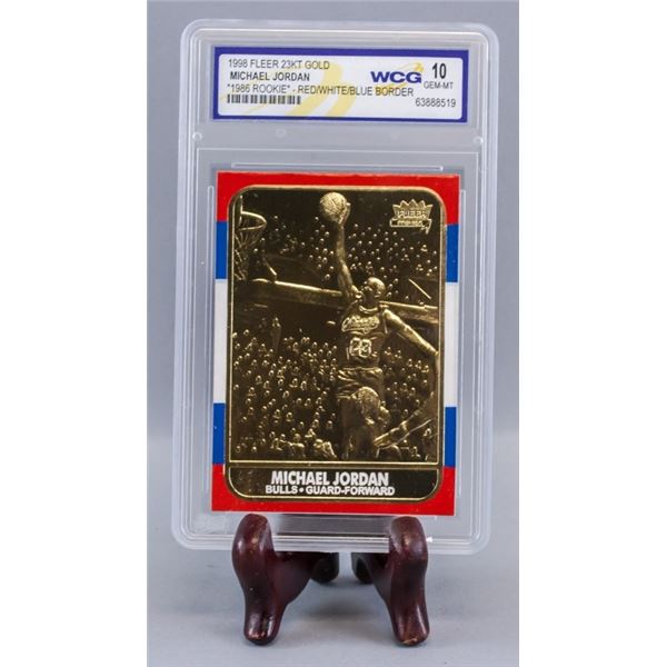 1998 Fleer 23kt Gold Michael Jordan