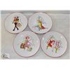 Image 1 : DECORATIVE PLATES- "ROSANNA" BRAND SET OF 4