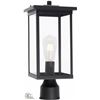 Image 1 : NEW REPACKED BLACK OUTDOOR WALKWAY POLE LIGHT