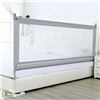 Image 1 : NEW REPACKED SEAMLESS DESIGN BED FENCE, GREY