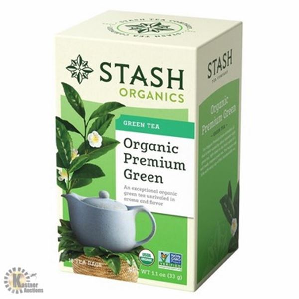 STASH ORGANIC PREMIUM GREEN TEA, 3 BOXES