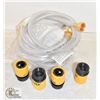 Image 1 : PAIR OF NEW 3/8" WATER SUPPLY HOSE W/ 3 3/4"