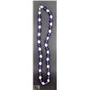 #111-FRESH WATER PEARL& PURPLE AMETHYST NECKLACE
