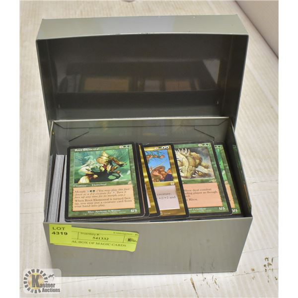 METAL BOX OF MAGIC CARDS