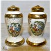 Image 1 : 1930'S GOLD PLATED SALT/PEPPER SHAKERS