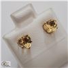 Image 2 : BZ535-84 GOLD FILLED CITRINE (1.1CT) EARRINGS