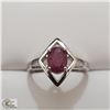 Image 1 : BZ535-89 SILVER RUBY (1.6) RING