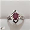 Image 1 : BZ535-89 SILVER RUBY (1.6) RING