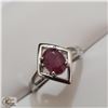 Image 2 : BZ535-89 SILVER RUBY (1.6) RING