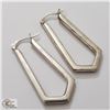 Image 2 : BZ535-90 SILVER HOOP EARRINGS