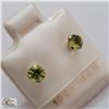 Image 2 : BZ535-98 10K YELLOW GOLD PERIDOT(0.64CT) EARRINGS