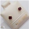 Image 2 : BZ535-75 14K YELLOW GOLD RUBY (0.52CT) EARRINGS