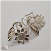 Image 2 : BZ535-70 SILVER SUNFLOWER EARRINGS