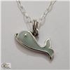 Image 1 : BZ535-83 SILVER 16" WHALE NEACKLACE