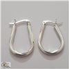 Image 1 : BZ535-66 SILVER HOOP EARRINGS