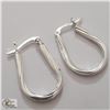 Image 2 : BZ535-66 SILVER HOOP EARRINGS