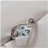 Image 1 : BZ535-64 SILVER BLUE TOPAZ (1.6CT) RING