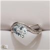 Image 2 : BZ535-64 SILVER BLUE TOPAZ (1.6CT) RING