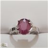 BZ535-73 SILVER RUBY (2.6CT) RING