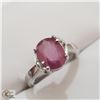 Image 2 : BZ535-73 SILVER RUBY (2.6CT) RING