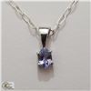 Image 1 : BZ535-93 SILVER CZ 16" NECKLACE