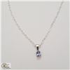 Image 2 : BZ535-93 SILVER CZ 16" NECKLACE