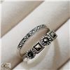 Image 2 : BZ519-132 SILVER MARCASITE 2 RING SET